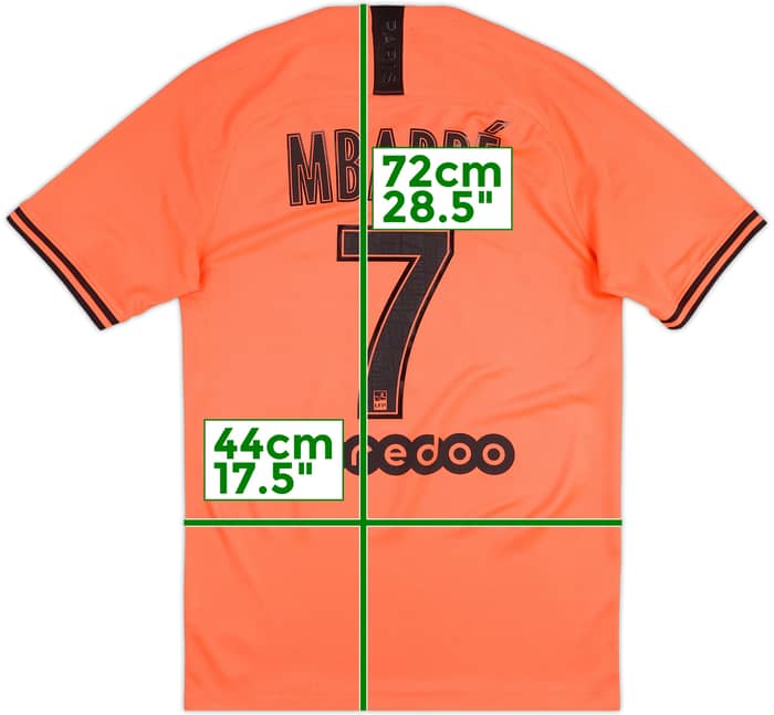 2019-20 Paris Saint-Germain Away Shirt Mbappe #7 - 7/10 - (S)