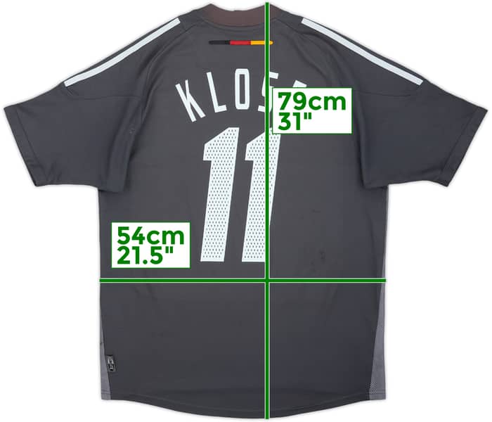 2002-04 Germany Away Shirt Klose #11 - 6/10 - (M)
