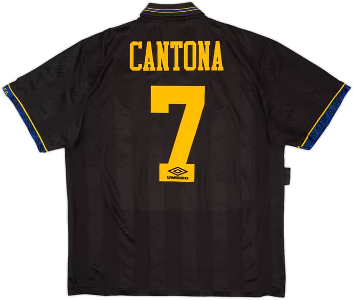 1993-95 Manchester United Away Shirt Cantona #7 - 6/10 - (XL)