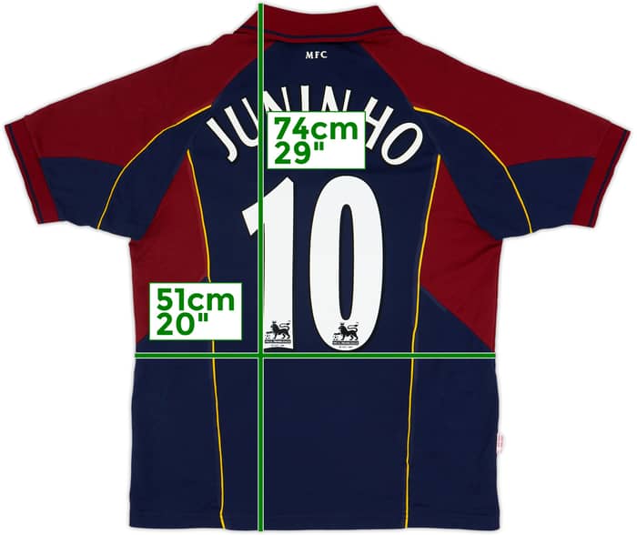 2003-04 Middlesbrough Away Shirt Juninho #10 - 8/10 - (L)