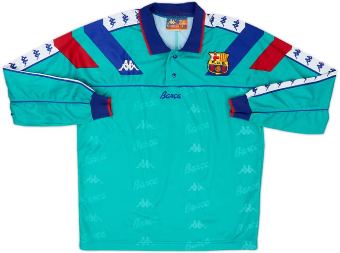 1992-95 Barcelona Youth Match Issue Away L/S Shirt #5