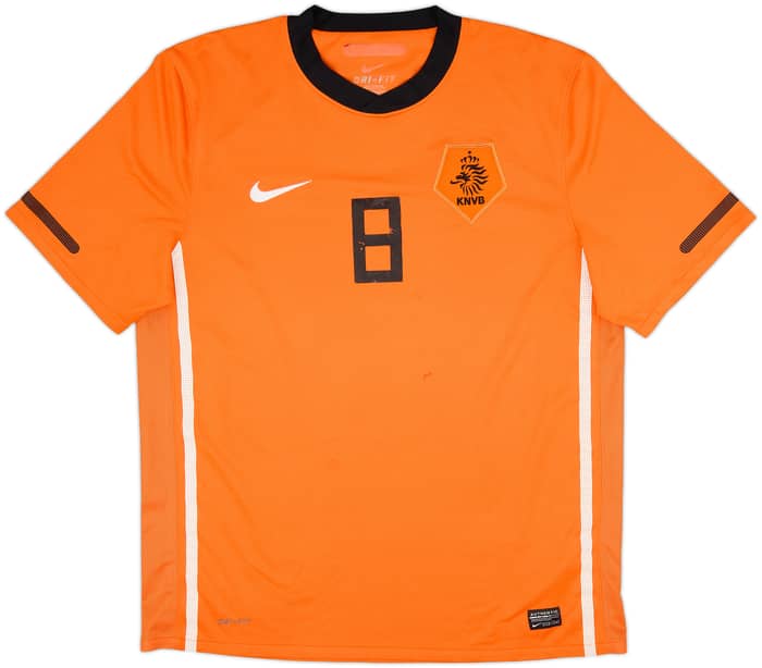 2010-11 Netherlands Home Shirt #8 - 5/10 - (L)