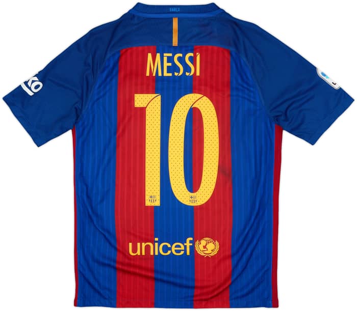 2016-17 Barcelona Home Shirt Messi #10 - 7/10 - (S)