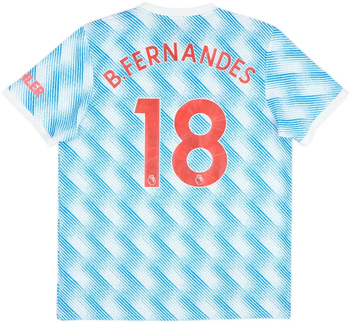 2021-22 Manchester United Away Shirt B. Fernandes #18 - 8/10 - (XL)