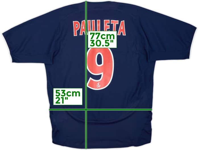 2003-04 Paris Saint-Germain Home Shirt Pauleta #9 - 6/10 - (L)