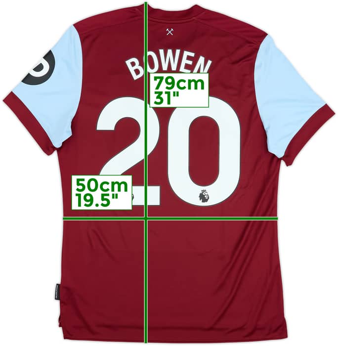 2023-24 West Ham United Home Shirt Bowen #20 - 6/10 - (L)
