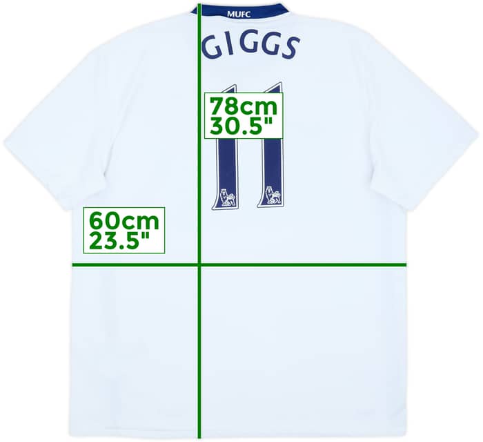 2008-10 Manchester United Away Shirt Giggs #11 - 9/10 - (XL)