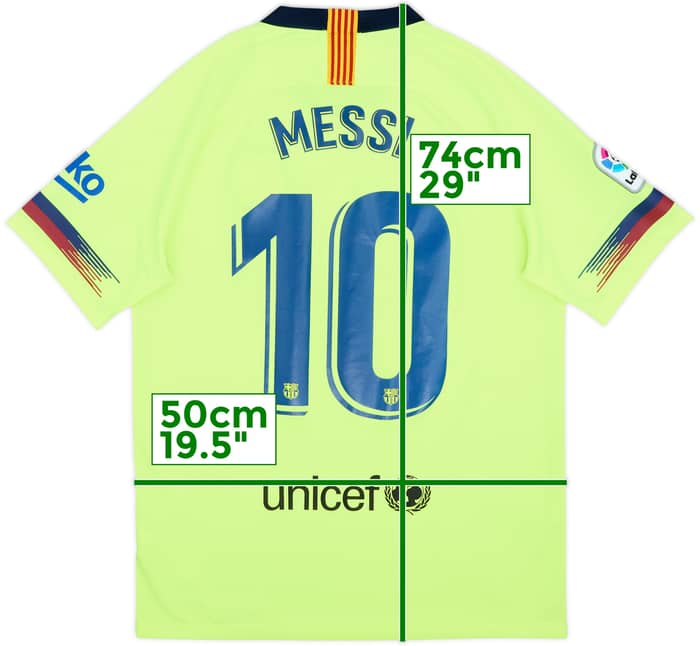 2018-19 Barcelona Visitante Camiseta Messi #10 - 8/10 - (M)