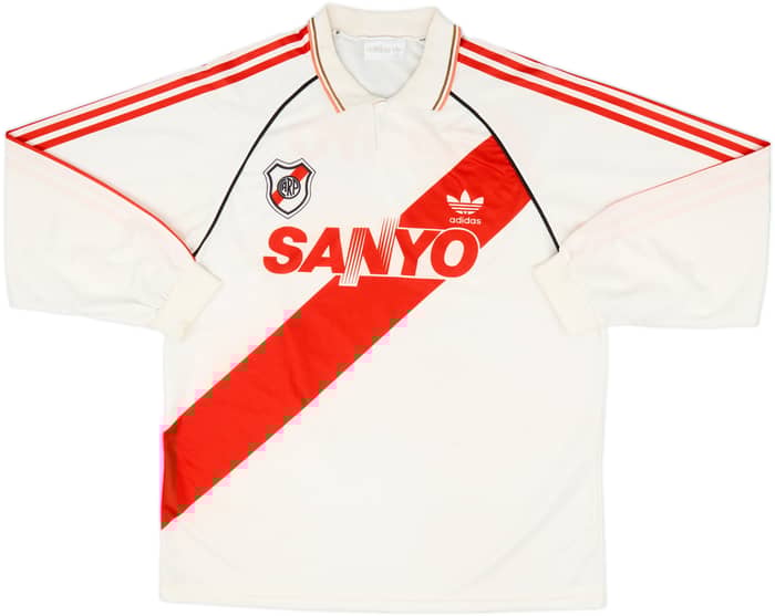 1992-94 River Plate Home L/S Shirt - 6/10 - (XL)