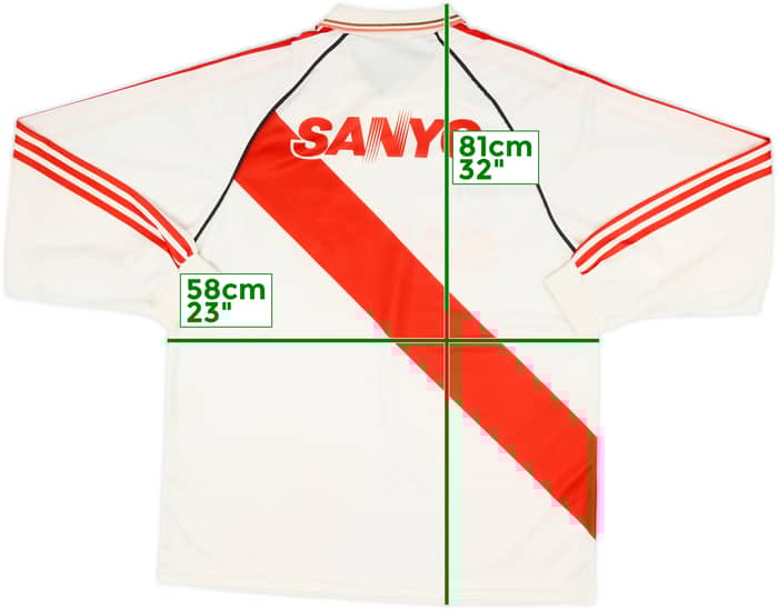 1992-94 River Plate Home L/S Shirt - 6/10 - (XL)