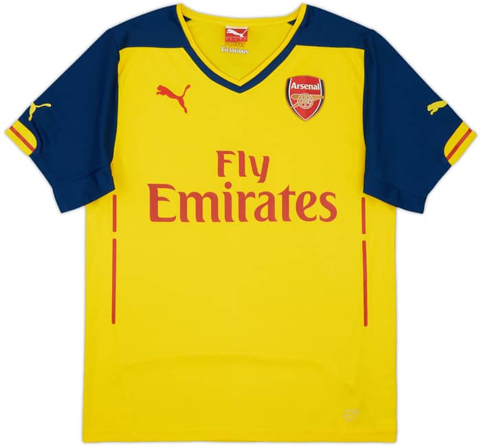 2014-15 Arsenal Away Shirt Arteta #8 - 9/10 - (S)
