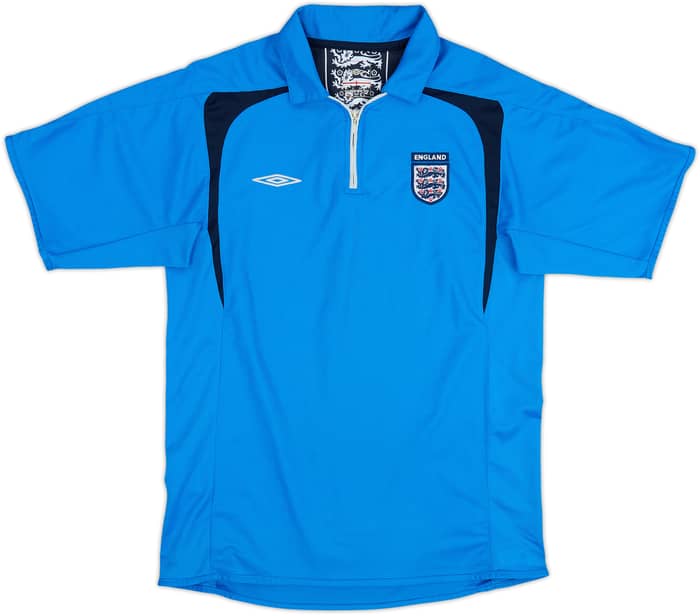 2005-06 England Umbro 1/4 Zip Polo Shirt - 7/10 - (M)