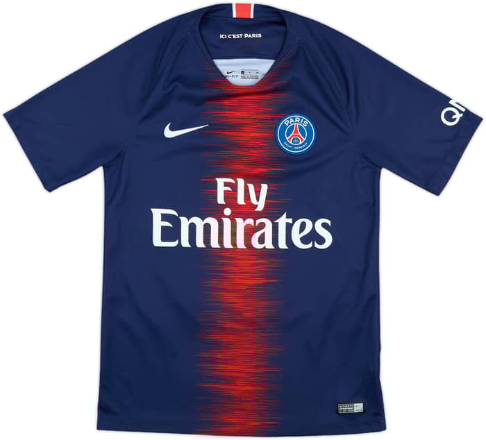 2018-19 Paris Saint-Germain Home Shirt Mbappe #7 - 9/10 - (S)