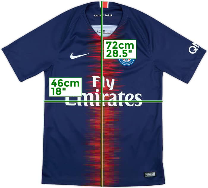 2018-19 Paris Saint-Germain Home Shirt Mbappe #7 - 9/10 - (S)