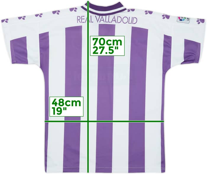 1995-96 Real Valladolid Basic Home Shirt - 7/10 - (S)