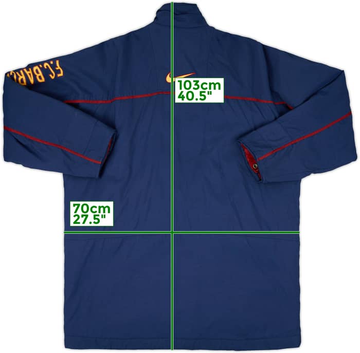 1998-99 Barcelona Nike Padded Bench Coat - 6/10 - (XL)