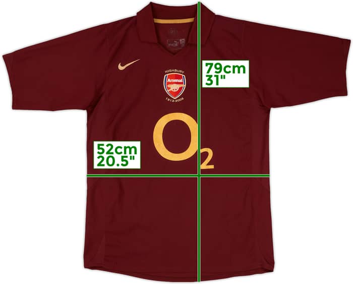2005-06 Arsenal Home Shirt Henry #14 - 6/10 - (L)