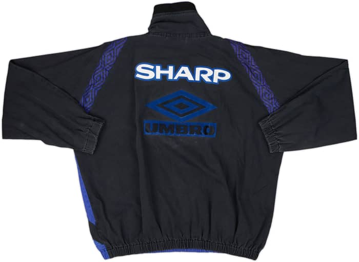 1995-97 Manchester United Umbro 1/4 Zip Drill Top - 6/10 - (L)