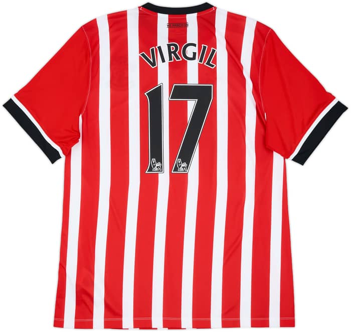 2016-17 Southampton Home Shirt Virgil #17 - 8/10 - (XXL)