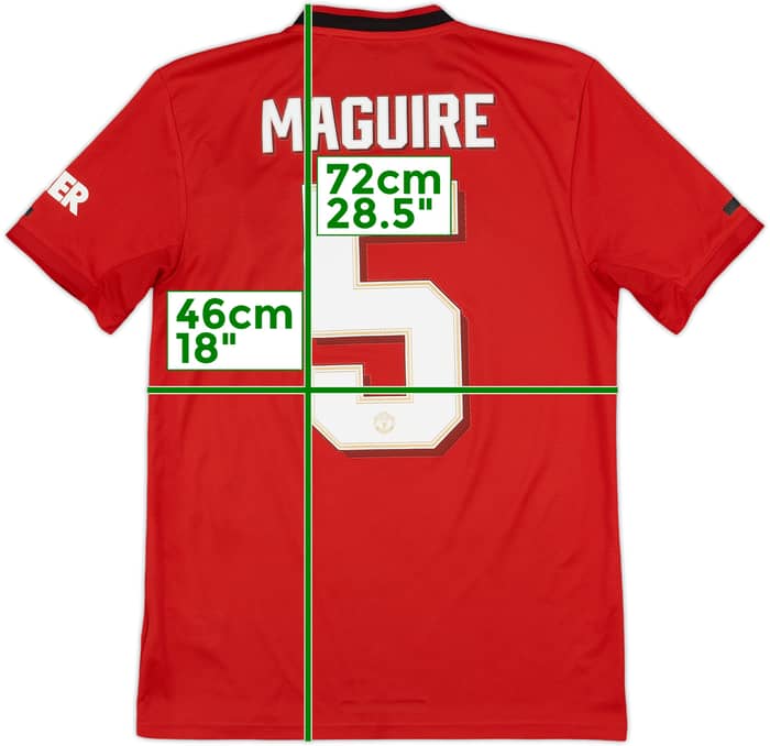 2019-20 Manchester United Home Shirt Maguire #5 - 7/10 - (S)