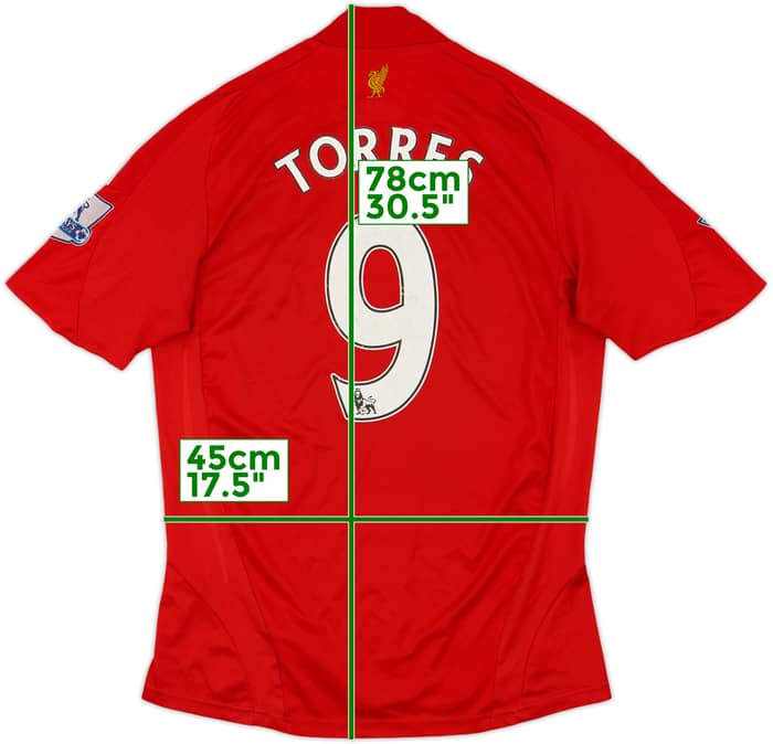 2008-10 Liverpool Home Shirt Torres #9 - 5/10 - (S)