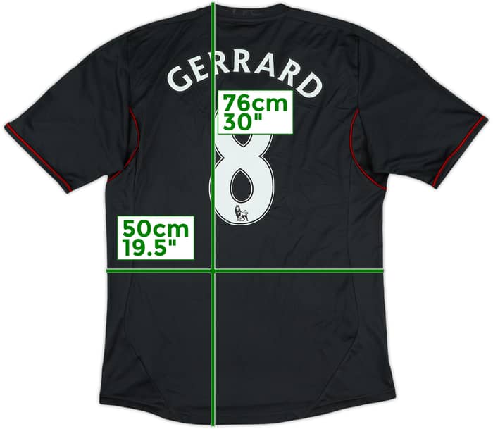 2011-12 Liverpool Away Shirt Gerrard #8 - 6/10 - (M)