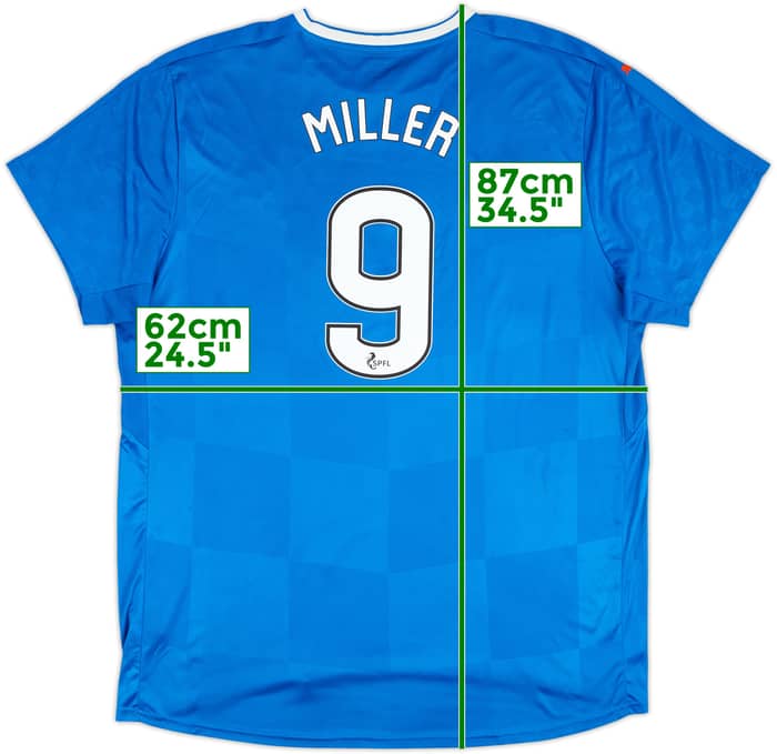 2016-18 Rangers Home Shirt Miller #9 - 6/10 - (3XL)