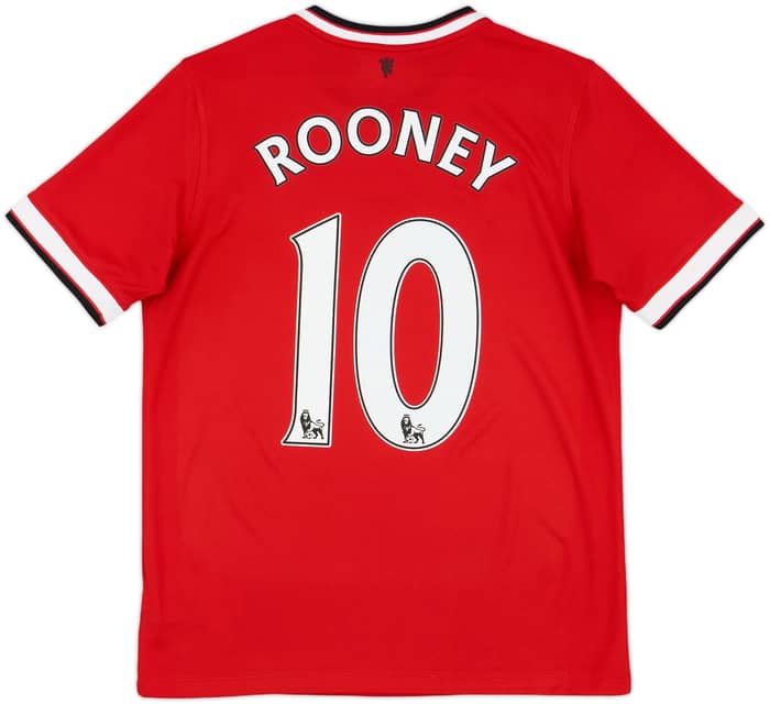 2014-15 Manchester United Home Shirt Rooney #10 - 7/10 - (XL.Boys)