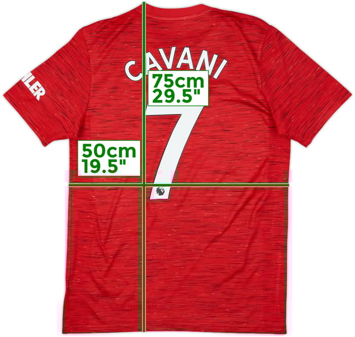 2020-21 Manchester United Home Shirt Cavani #7 - 6/10 - (M)