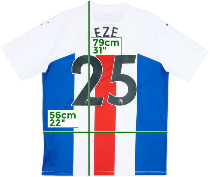 2020-21 Crystal Palace Away Shirt Eze #25 - 8/10 - (XL)