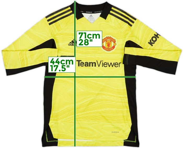 2021-22 Manchester United GK Shirt De Gea #1 - 9/10 - (L.Boys)