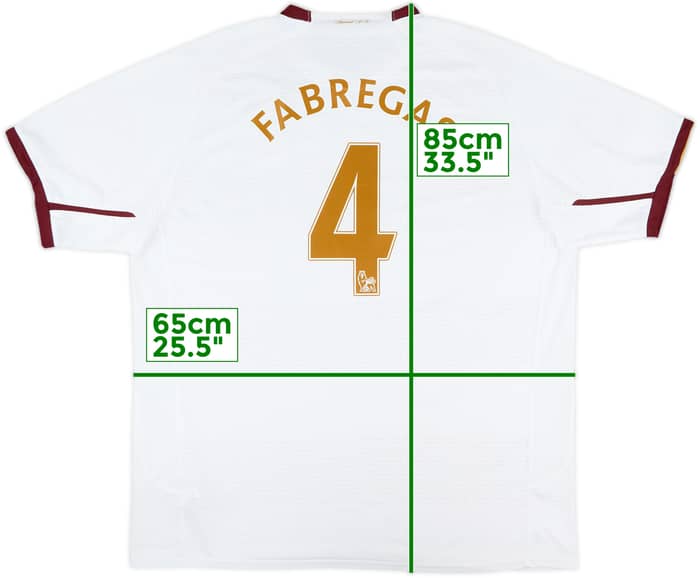 2007-08 Arsenal Away Shirt Fabregas #4 - 7/10 - (XXL)
