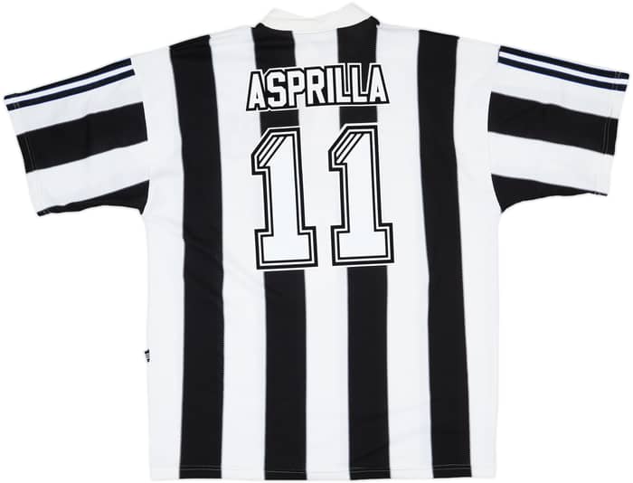 1995-97 Newcastle Home Shirt Asprilla #11 - 6/10 - (XL)