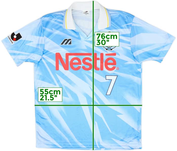 1994-95 Jubilo Iwata Home Shirt #7 - 8/10 - (L)