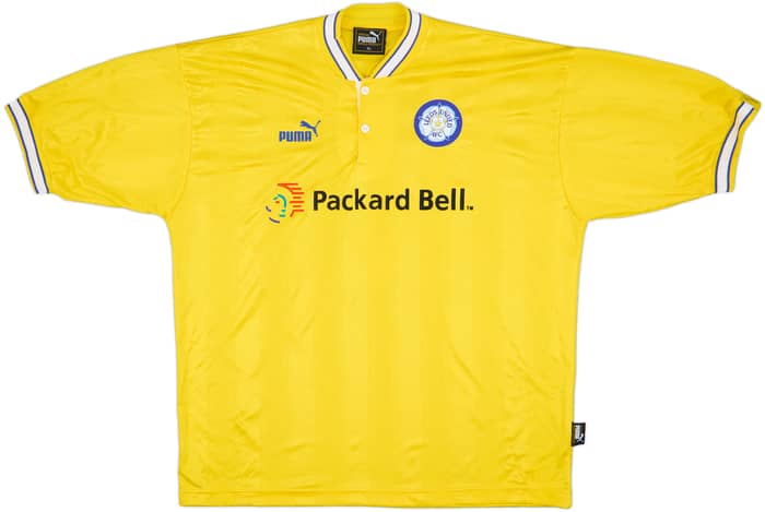1996-99 Leeds United Away Shirt Radebe #5 - 8/10 - (XL)