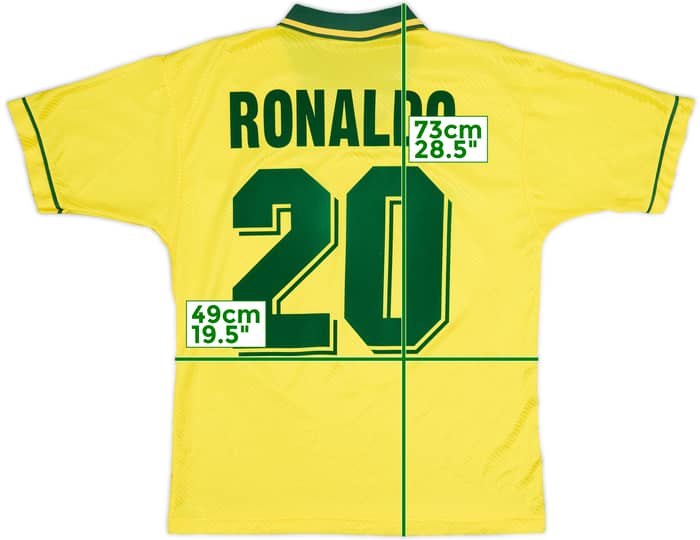 1994 Brazil Home Shirt Ronaldo #20 - 7/10 - (M)