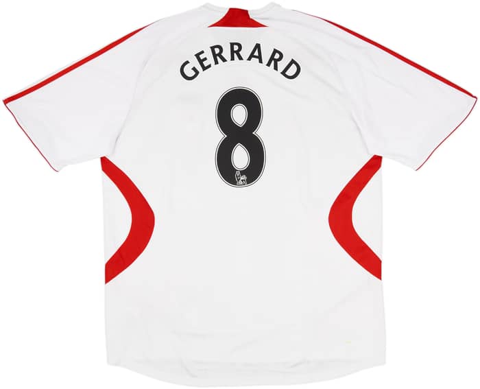 2007-08 Liverpool Away Shirt Gerrard #8 - 6/10 - (XXL)