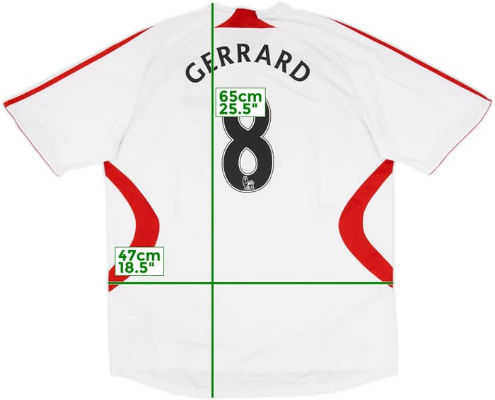 2007-08 Liverpool Away Shirt Gerrard #8 - 6/10 - (XXL)