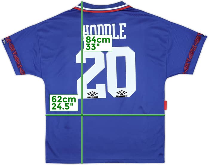 1993-94 Chelsea Home Shirt Hoddle #20 - 10/10 - (XL)