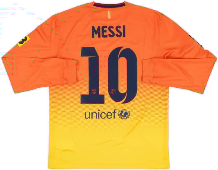 2012-13 Barcelona Away L/S Shirt Messi #10 - 9/10 - (M)