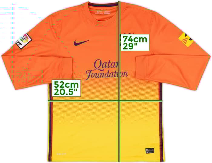 2012-13 Barcelona Away L/S Shirt Messi #10 - 9/10 - (M)