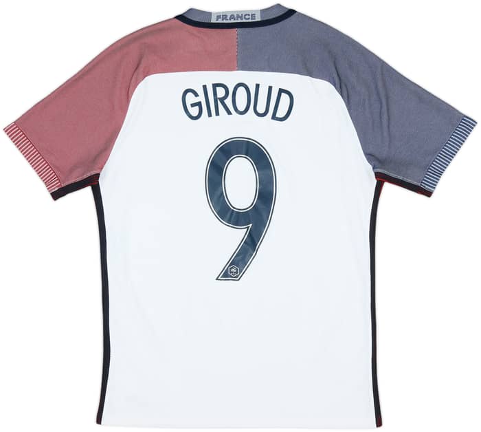 2016-17 France Authentic Away Shirt Giroud #9 - 8/10 - (M)