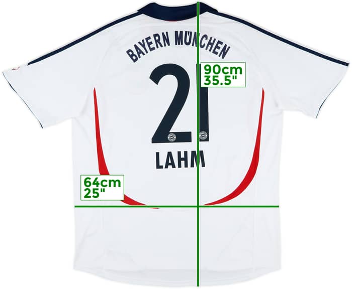 2006-07 Bayern Munich Away Shirt Lahm #21 - 7/10 - (XXL)