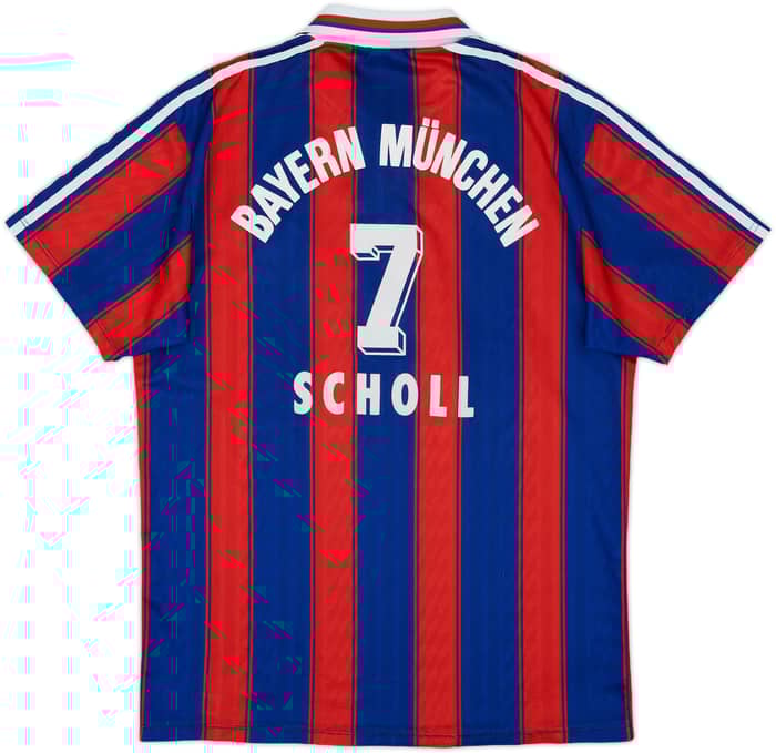 1995-97 Bayern Munich Home Shirt Scholl #7 - 7/10 - (XL.Boys)