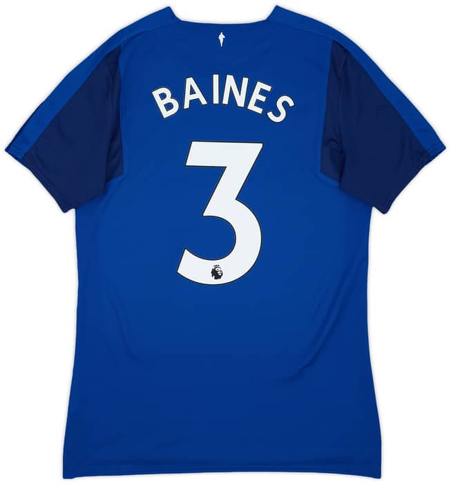 2017-18 Everton Home Shirt Baines #3 - 9/10 - (M)