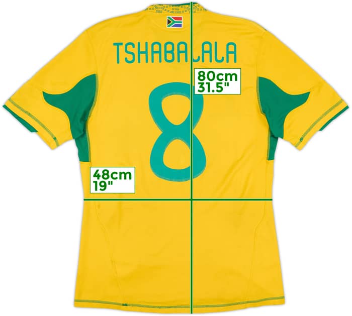 2009-11 South Africa Home Shirt Tshabalala #8 - 6/10 - (M)