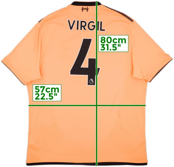 2017-18 Liverpool 125 Years Third Shirt Virgil #4 - 8/10 - (XL)