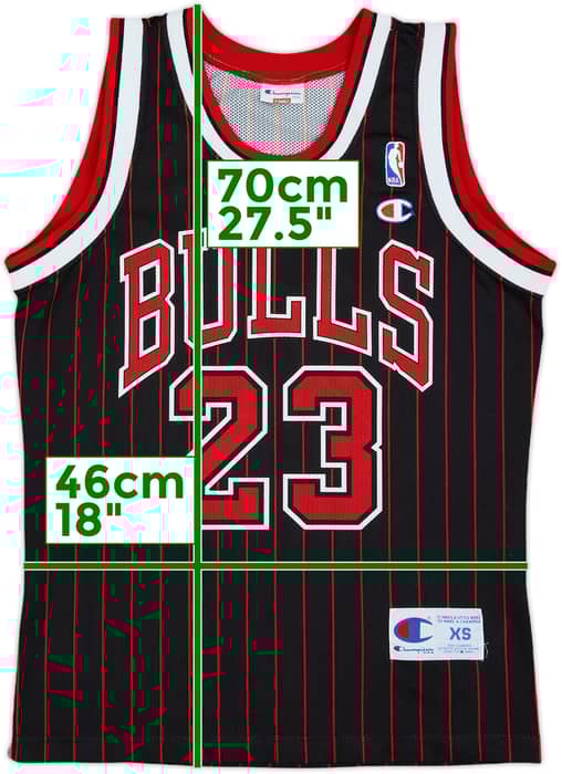 1995-97 Chicago Bulls Jordan #23 Champion Alternate Jersey - 8/10 - (XS)