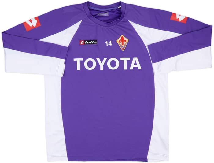 2008-09 Fiorentina Player Issue Lotto Training L/S Shirt #14 - 6/10 - (XXL)