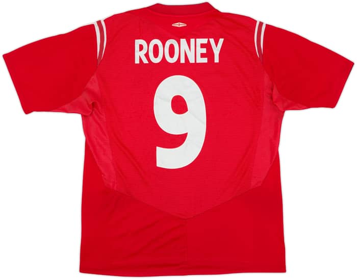 2004-06 England Away Shirt Rooney #9 - 6/10 - (L)
